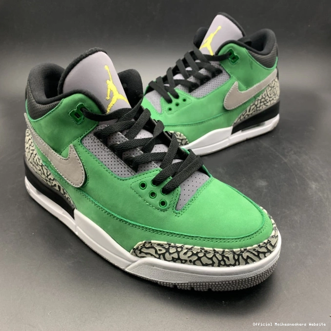 Official Maikesneakers Ducks 867493 Jordan shoes Tinker PE Oregon Air 3 AJ3 Retro 0712